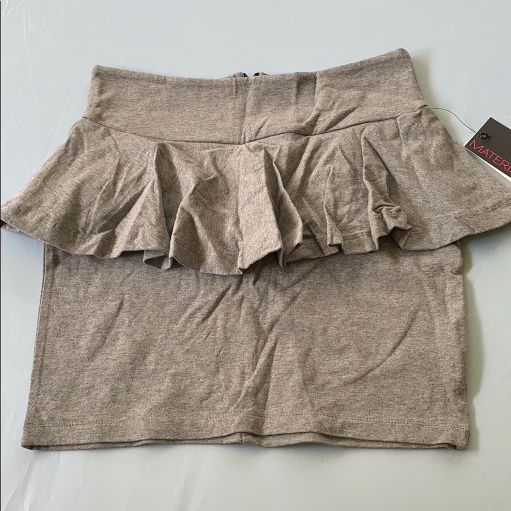 Heather Grey Mini Skirt